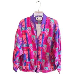 Aviat Sportif vintage Nylon colorful windbreaker Poly Cotton lining Size XL
